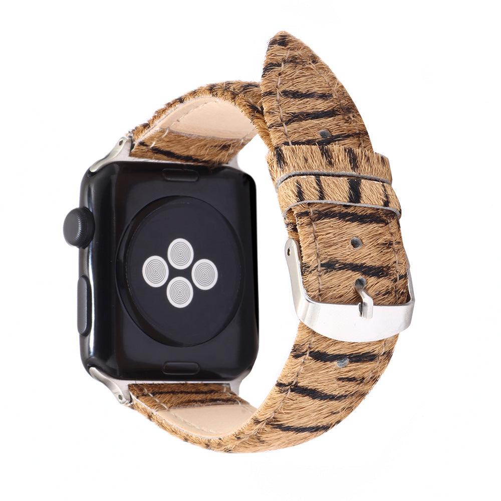 Women’s Leather Bracelet for Apple Watch-Zebra Pattern-Women’s Gift