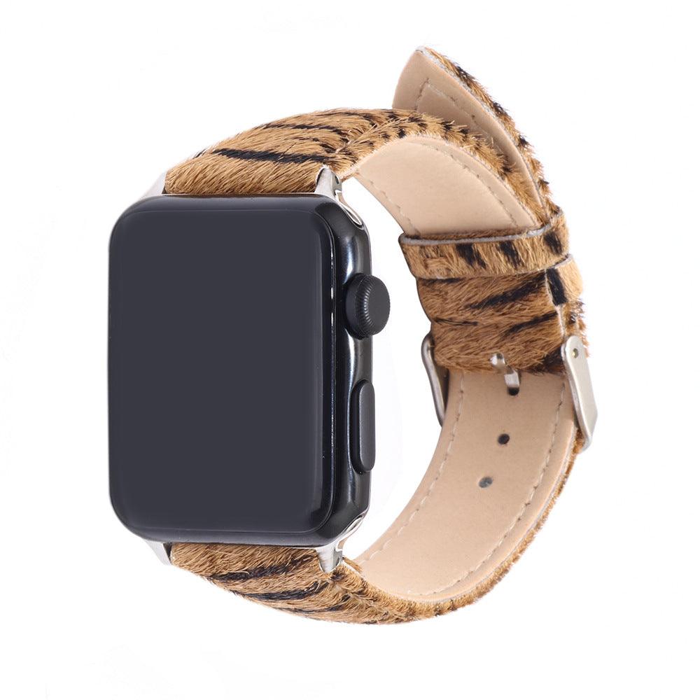 Women’s Leather Bracelet for Apple Watch-Zebra Pattern-Women’s Gift