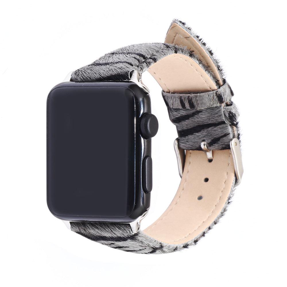 Women’s Leather Bracelet for Apple Watch-Zebra Pattern-Women’s Gift