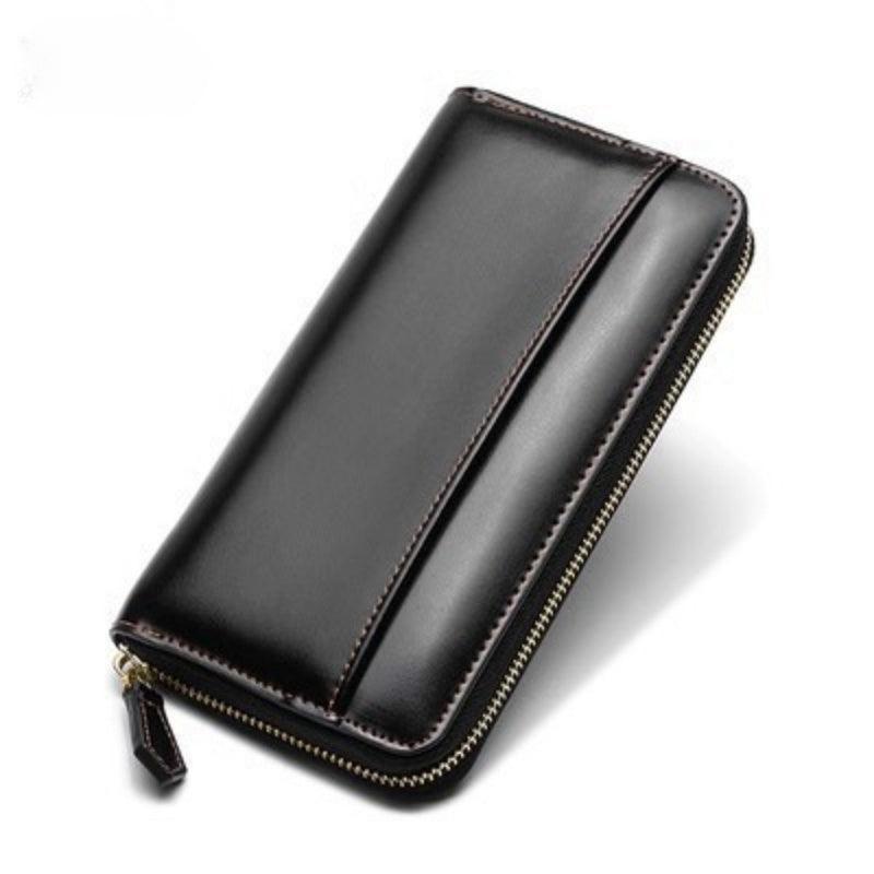 Women’s Long Wallet - Top Grain Leather - Black/Brown/Blue/Green