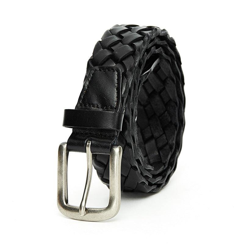 Women’s Luxury Leather Belt-Hand Braided-Belt for Dresses