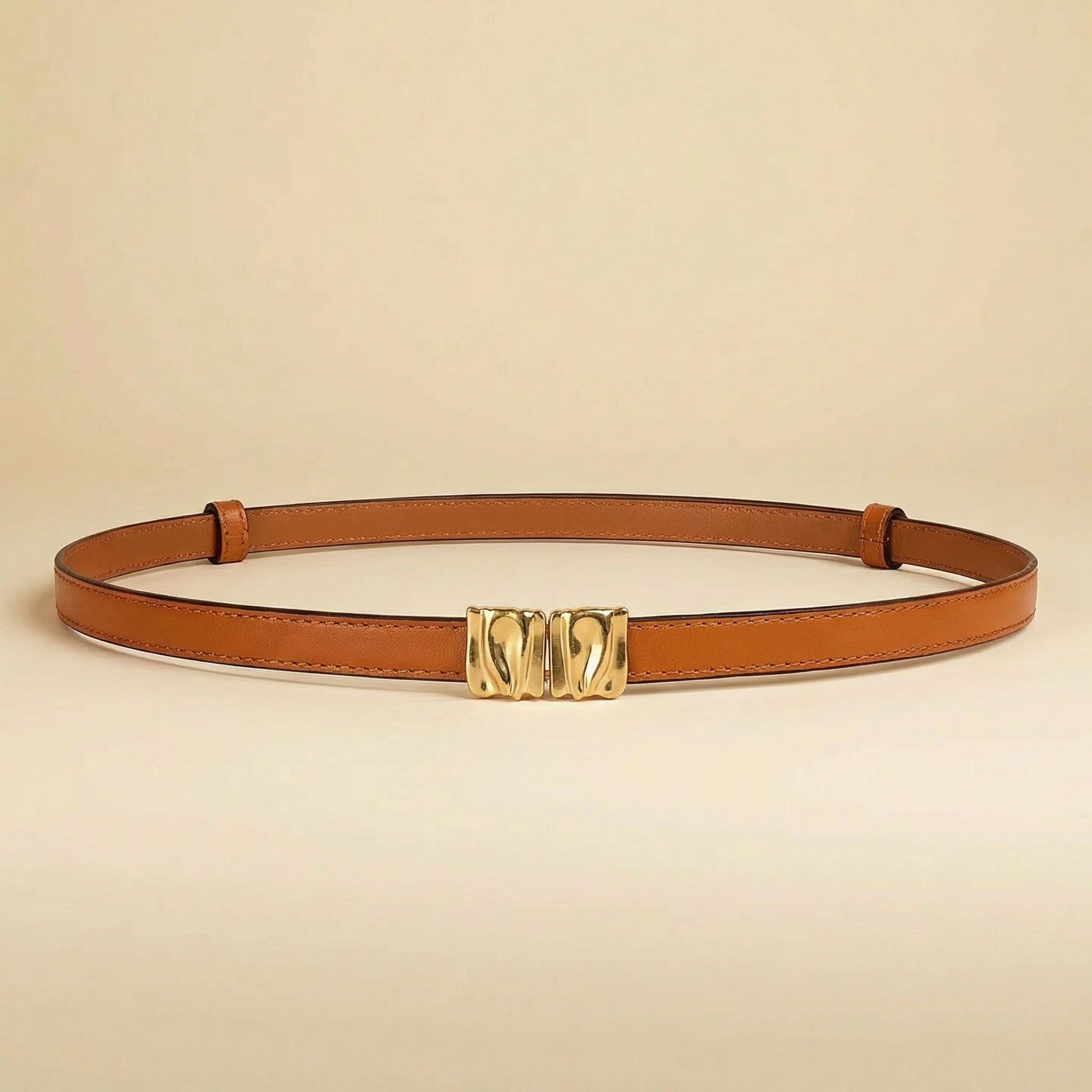 Damen schmaler Ledergürtel - IvyBraid