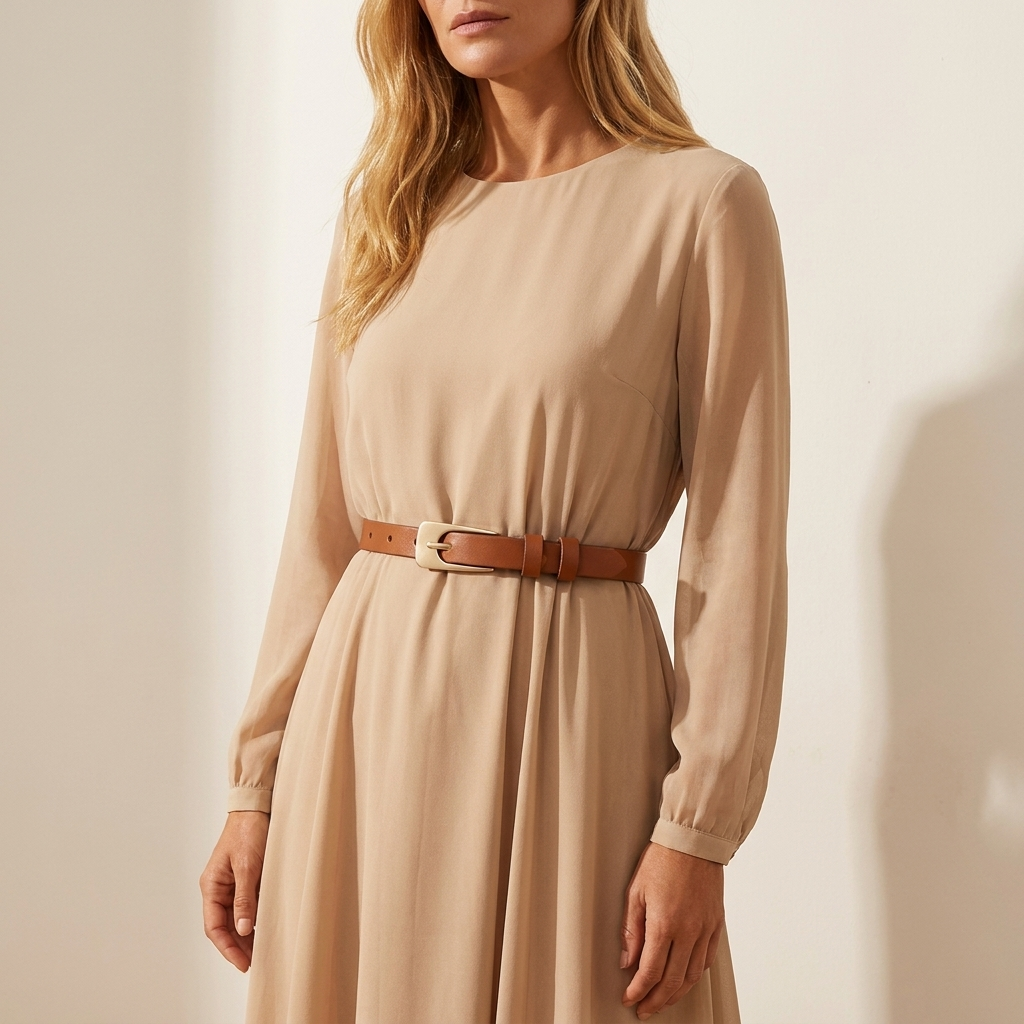 Women's Western Belt - Slim Strap with Western Buckle