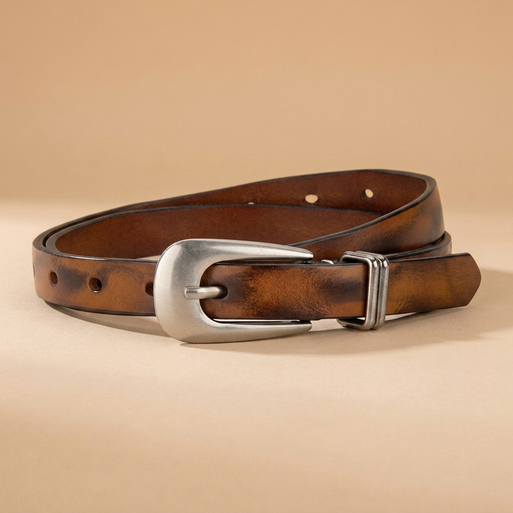 Women's Western Belt - Vintage Wash Full-Grain Leather