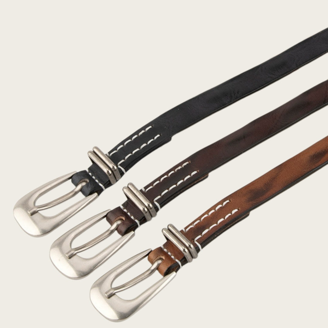Women's Western Belt - Vintage Wash Full-Grain Leather
