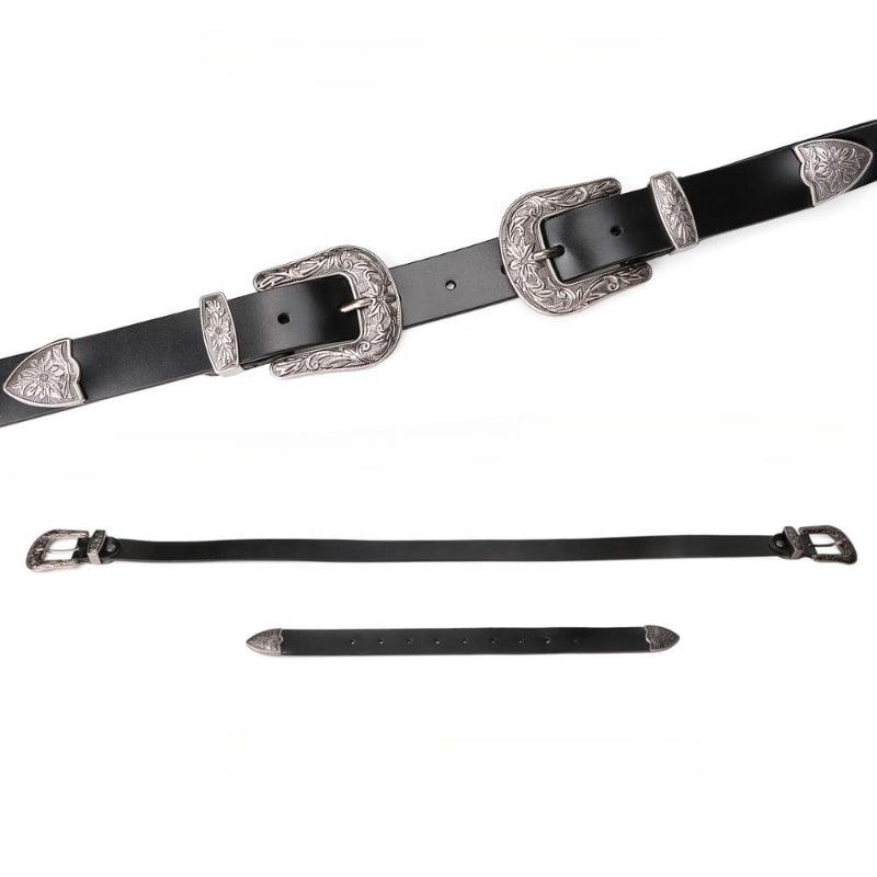 Women’s Western Leather Belt for Dresses-Vintage Inspired Accessory