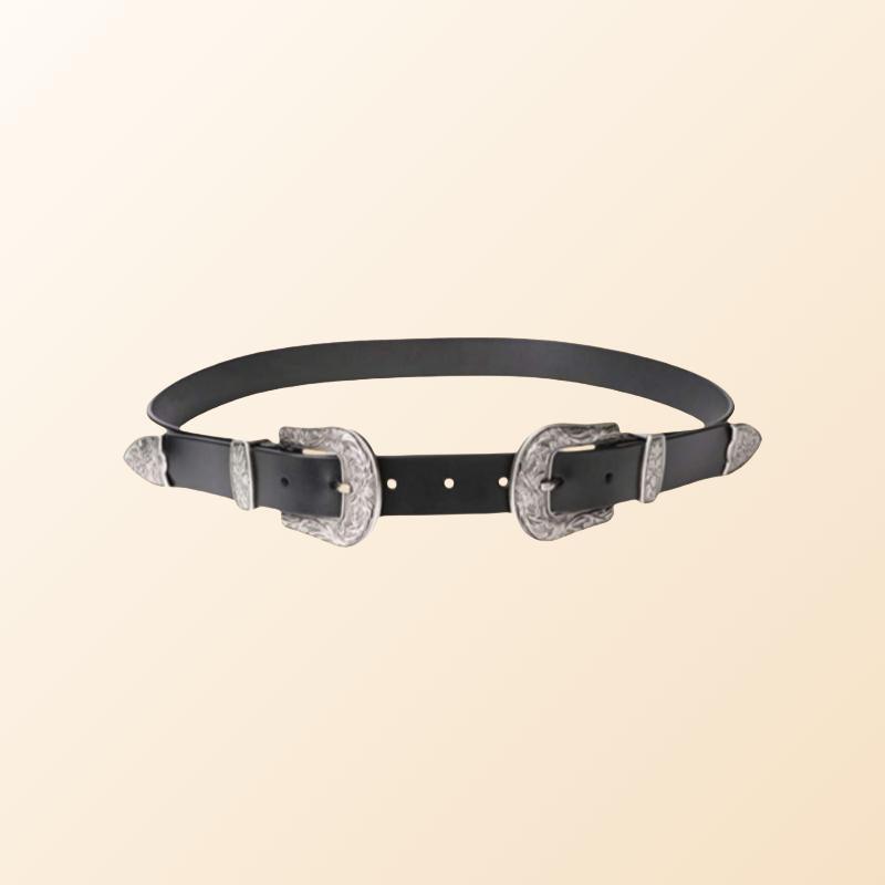 Women’s Western Leather Belt for Dresses-Vintage Inspired Accessory